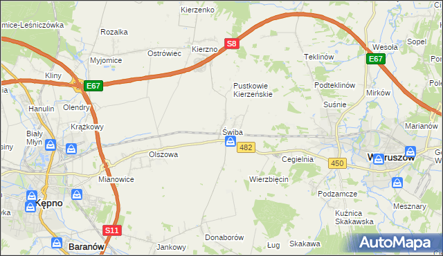 mapa Świba, Świba na mapie Targeo