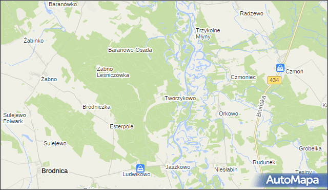 mapa Tworzykowo, Tworzykowo na mapie Targeo