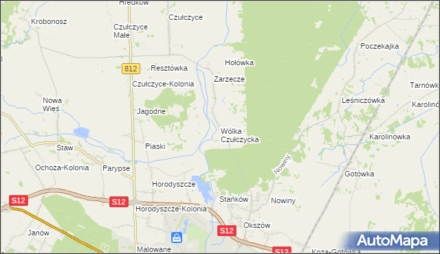 mapa Wólka Czułczycka, Wólka Czułczycka na mapie Targeo