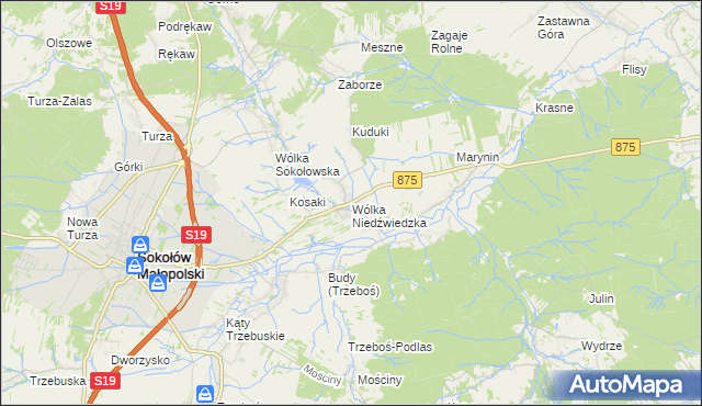 mapa Wólka Niedźwiedzka, Wólka Niedźwiedzka na mapie Targeo