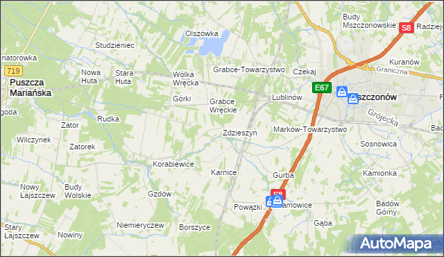 mapa Zdzieszyn, Zdzieszyn na mapie Targeo