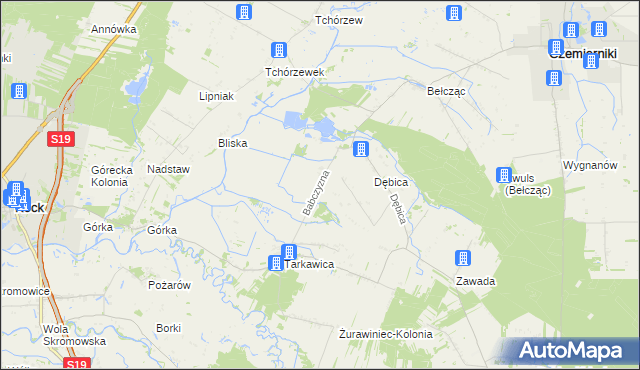 mapa Babczyzna, Babczyzna na mapie Targeo