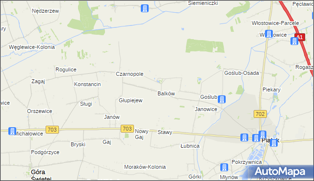mapa Balków, Balków na mapie Targeo