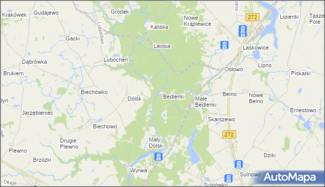 mapa Bedlenki, Bedlenki na mapie Targeo