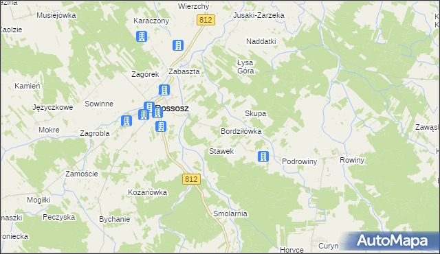 mapa Bordziłówka, Bordziłówka na mapie Targeo