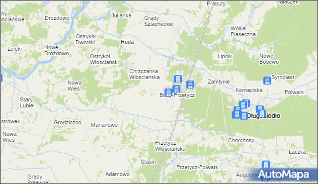 mapa Budy-Przetycz, Budy-Przetycz na mapie Targeo