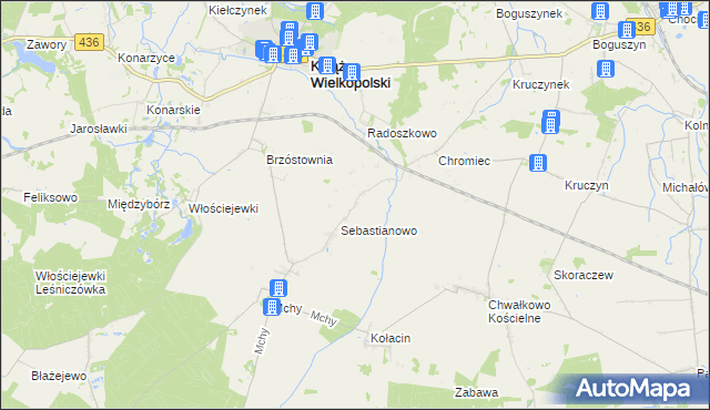mapa Charłub, Charłub na mapie Targeo