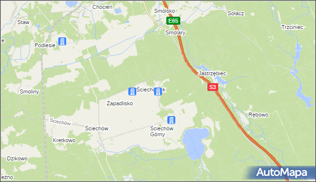 mapa Chłopiny, Chłopiny na mapie Targeo