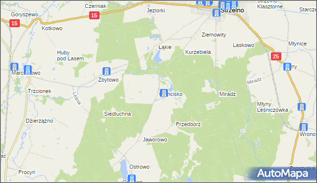 mapa Ciencisko, Ciencisko na mapie Targeo