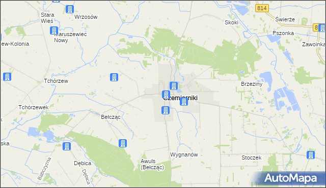 mapa Czemierniki, Czemierniki na mapie Targeo