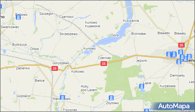 mapa Czerniak, Czerniak na mapie Targeo