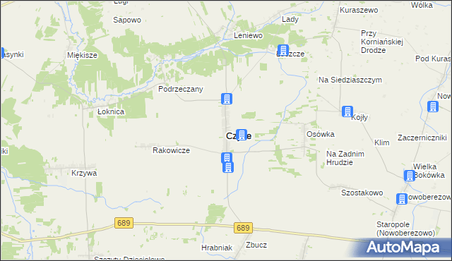 mapa Czyże, Czyże na mapie Targeo