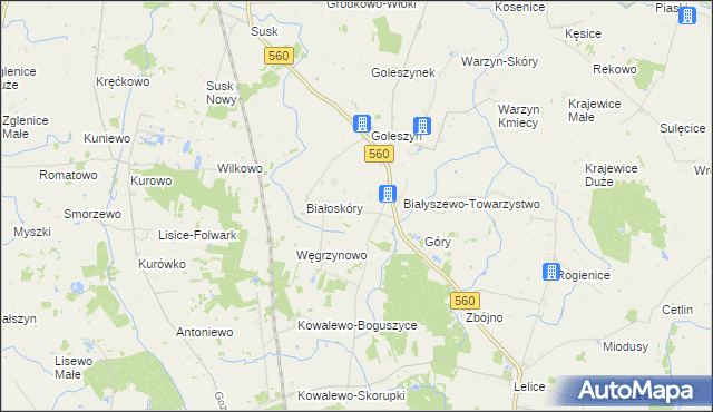 mapa Dębowo gmina Sierpc, Dębowo gmina Sierpc na mapie Targeo