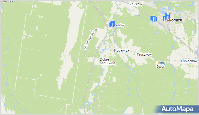 mapa Dobre nad Kwisą, Dobre nad Kwisą na mapie Targeo