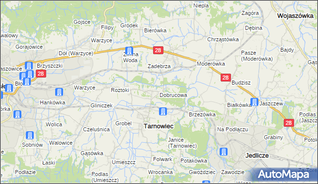 mapa Dobrucowa, Dobrucowa na mapie Targeo