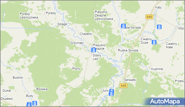 mapa Dobry Las, Dobry Las na mapie Targeo