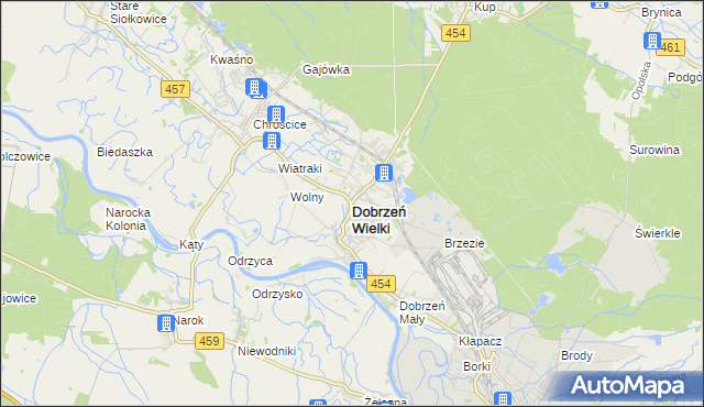 mapa Dobrzeń Wielki, Dobrzeń Wielki na mapie Targeo