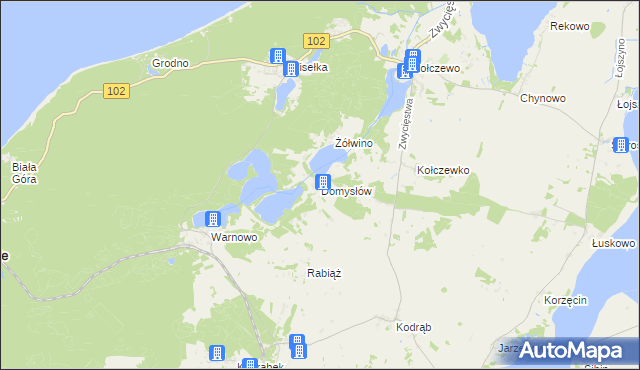 mapa Domysłów, Domysłów na mapie Targeo