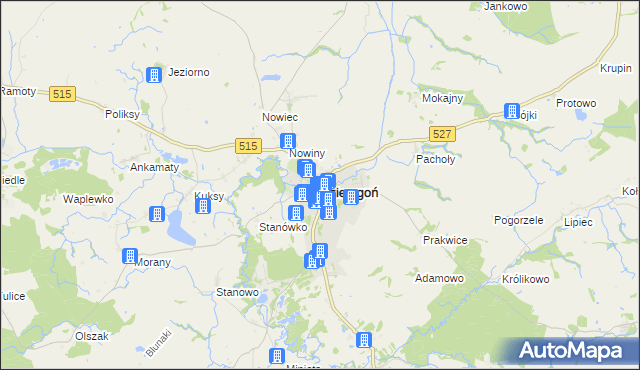 mapa Dzierzgoń, Dzierzgoń na mapie Targeo
