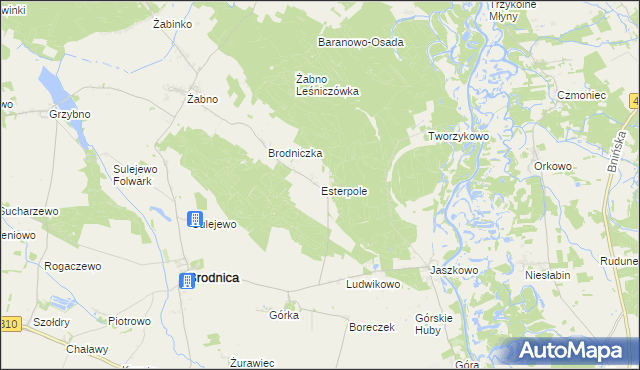 mapa Esterpole, Esterpole na mapie Targeo