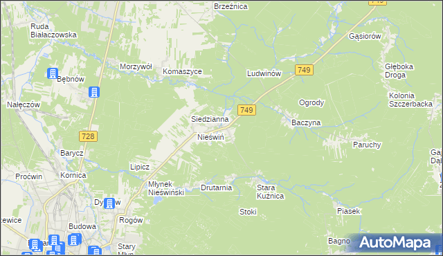 mapa Fidor, Fidor na mapie Targeo