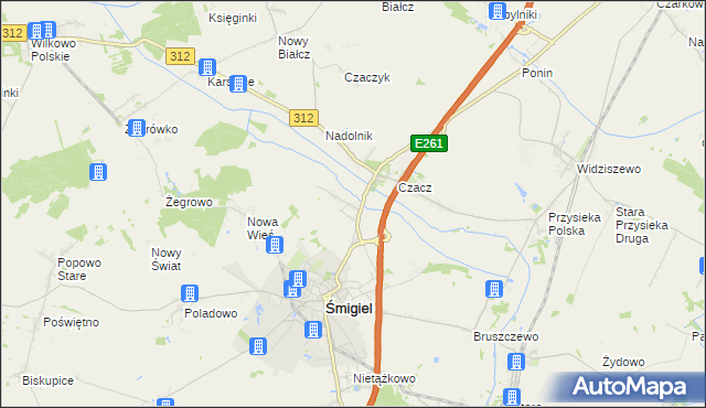 mapa Glińsko, Glińsko na mapie Targeo