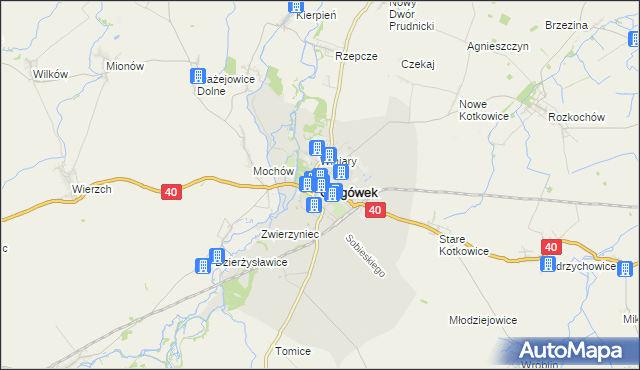 mapa Głogówek, Głogówek na mapie Targeo