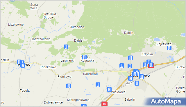 mapa Godzięba, Godzięba na mapie Targeo