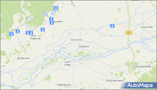 mapa Górecko, Górecko na mapie Targeo