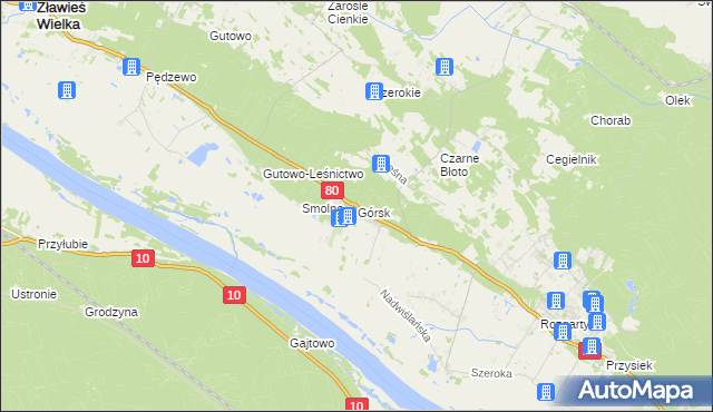 mapa Górsk, Górsk na mapie Targeo