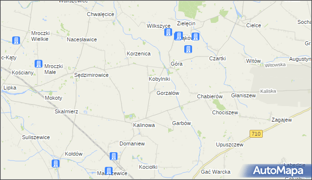 mapa Gorzałów, Gorzałów na mapie Targeo