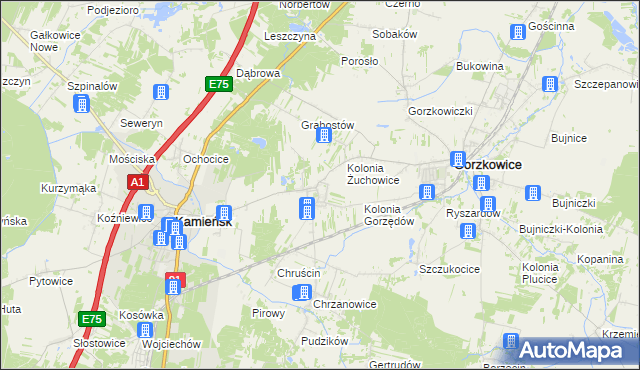 mapa Gorzędów, Gorzędów na mapie Targeo