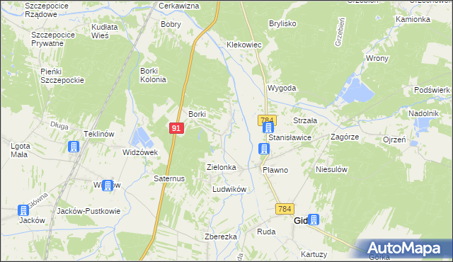 mapa Gowarzów, Gowarzów na mapie Targeo