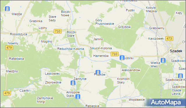 mapa Hamentów, Hamentów na mapie Targeo