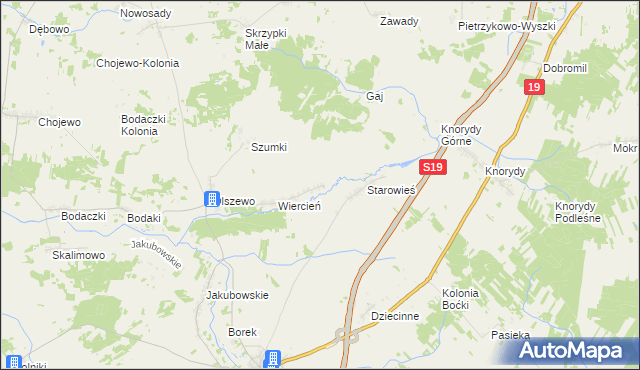 mapa Hawryłki, Hawryłki na mapie Targeo