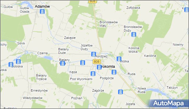mapa Hordzież, Hordzież na mapie Targeo