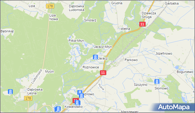 mapa Jaracz, Jaracz na mapie Targeo