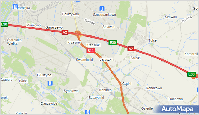 mapa Jaryszki, Jaryszki na mapie Targeo