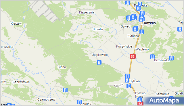 mapa Jeglijowiec, Jeglijowiec na mapie Targeo