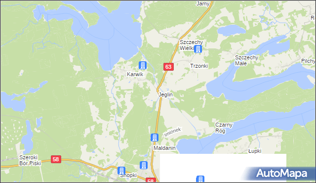 mapa Jeglin, Jeglin na mapie Targeo