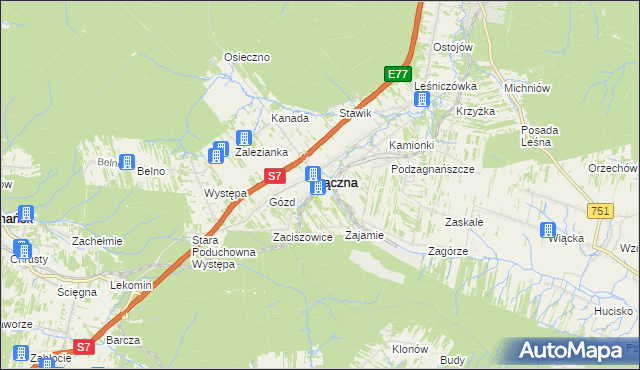 mapa Jęgrzna, Jęgrzna na mapie Targeo