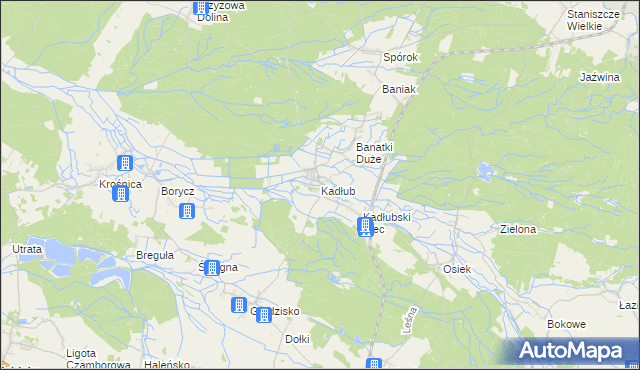 mapa Kadłub gmina Strzelce Opolskie, Kadłub gmina Strzelce Opolskie na mapie Targeo