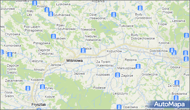 mapa Kalembina, Kalembina na mapie Targeo