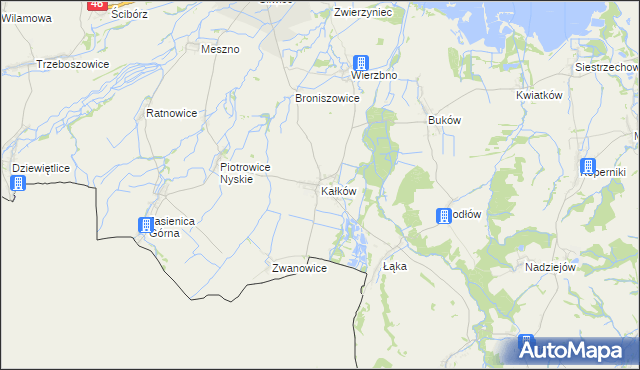 mapa Kałków gmina Otmuchów, Kałków gmina Otmuchów na mapie Targeo