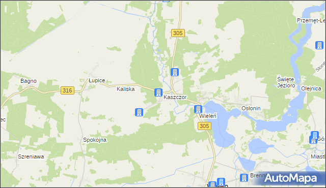 mapa Kaszczor, Kaszczor na mapie Targeo