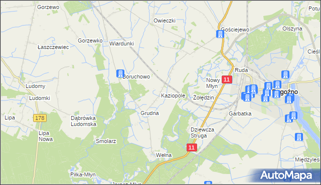 mapa Kaziopole, Kaziopole na mapie Targeo