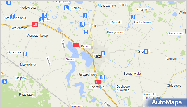 mapa Kikół, Kikół na mapie Targeo