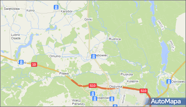 mapa Kłębowiec, Kłębowiec na mapie Targeo