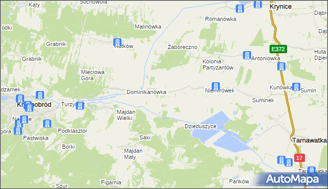 mapa Klocówka, Klocówka na mapie Targeo