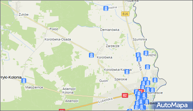 mapa Korolówka, Korolówka na mapie Targeo